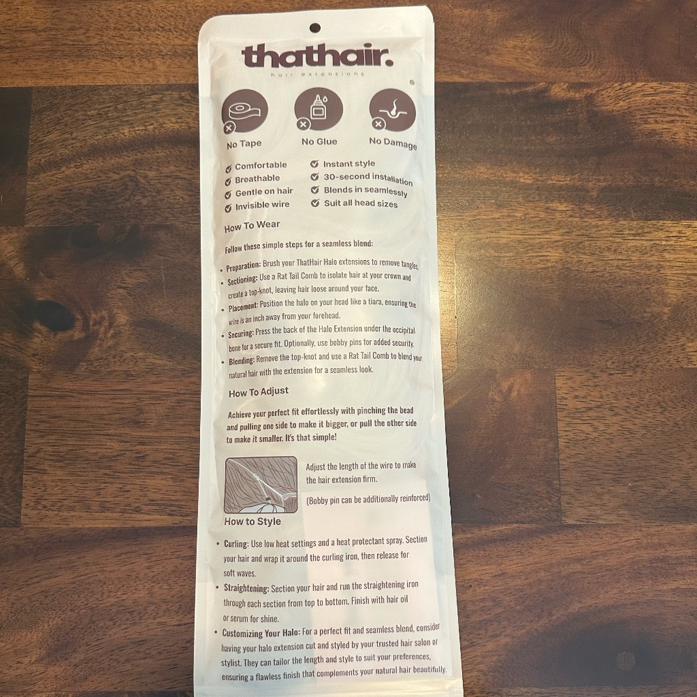 ThatHair - 16” Wavy Hair Extensions - Bahama Beige - Picture 4 of 4